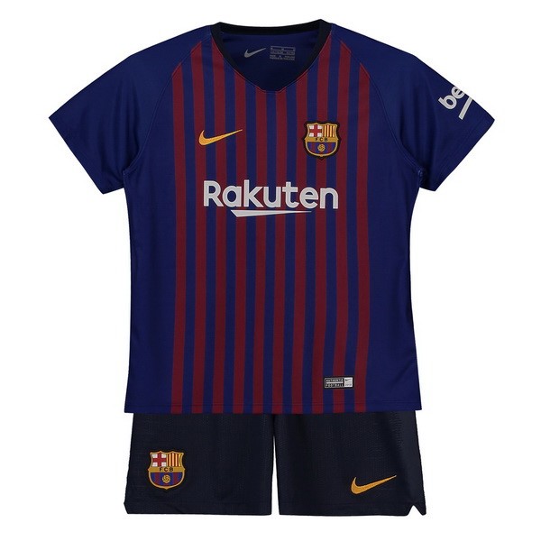 Maillot Football Barcelone Domicile Enfant 2018-19 Bleu Rouge